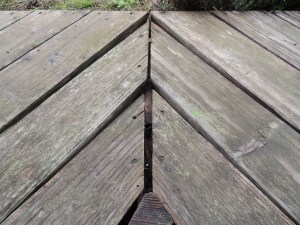 The support boards under this section rotted. Don't know why, I had no plants here.