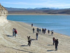The group needed to hike to see the swallows.