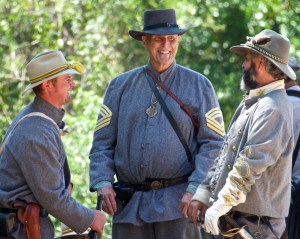 Comrades joked before battle.