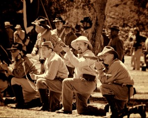 Finally the battle begins. The Confederates led off with a massive assault.